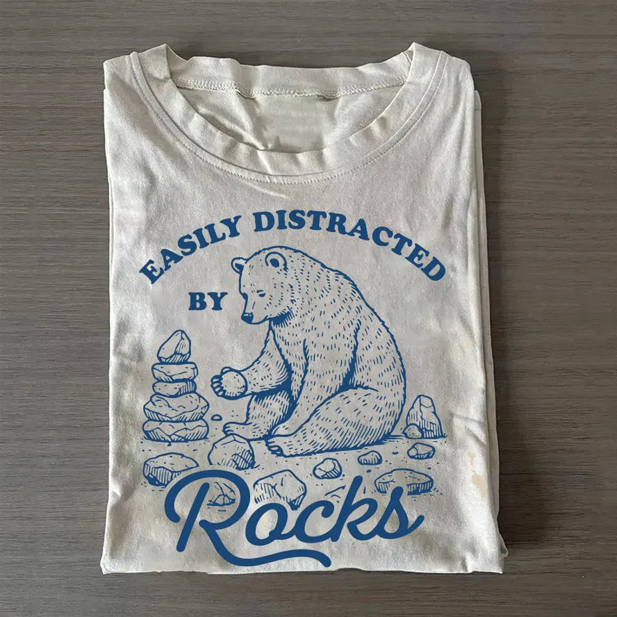 Easily Distracted By Rocks T-shirt