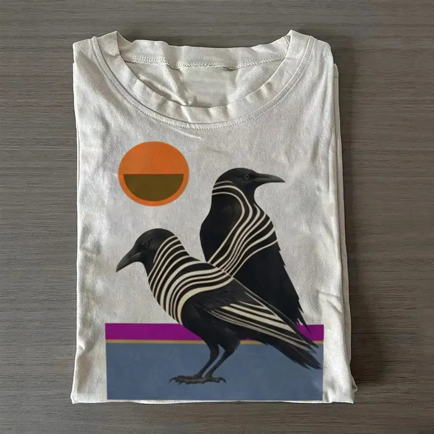 Raven Minimalist Modern T-shirt