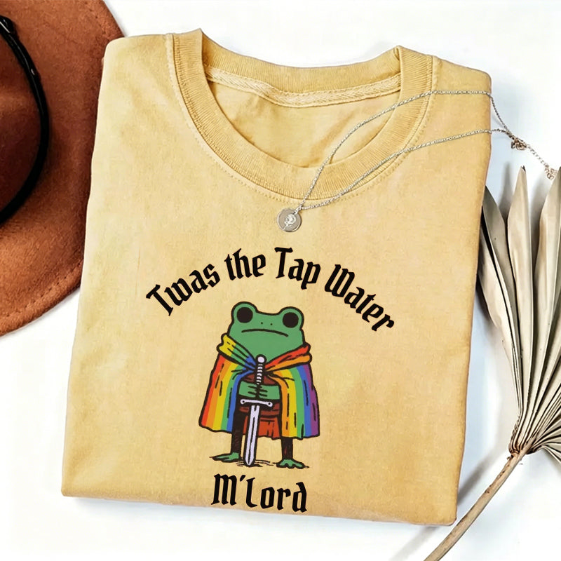 Twas the Tap Water Funny Frog LGBTQ Pride T-shirt