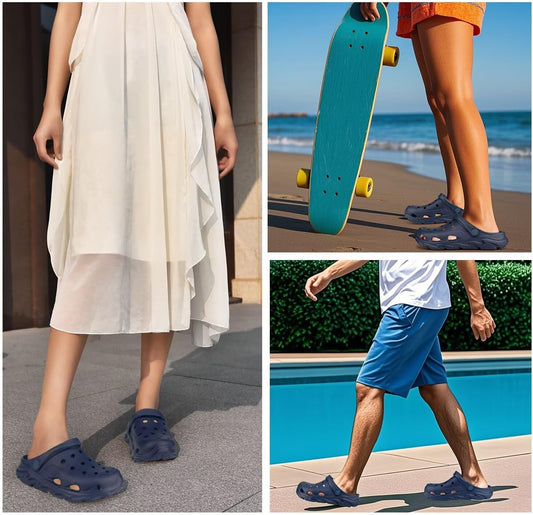 Scecocrs Womens Mens Arch Suppor Clogs Garden Shoes Adult Slip On Outdoor Spoort Sandals Summer Water Beach Shoes Casual Slippers Lightweight Breathable Non Slip