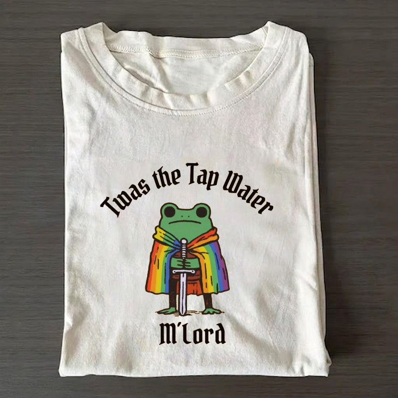 Twas the Tap Water Funny Frog LGBTQ Pride T-shirt