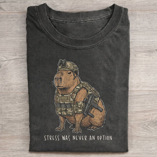 Stress Was Never An Option Vintage Comfort Colors Tee