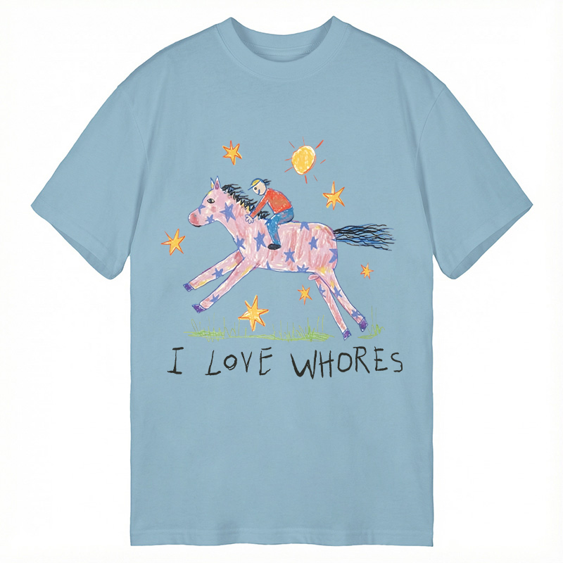 Modecanvas I Love Whores Meme DTG Printing Classic T-Shirt