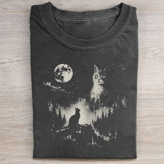 Vintage Funny Cat T-shirt