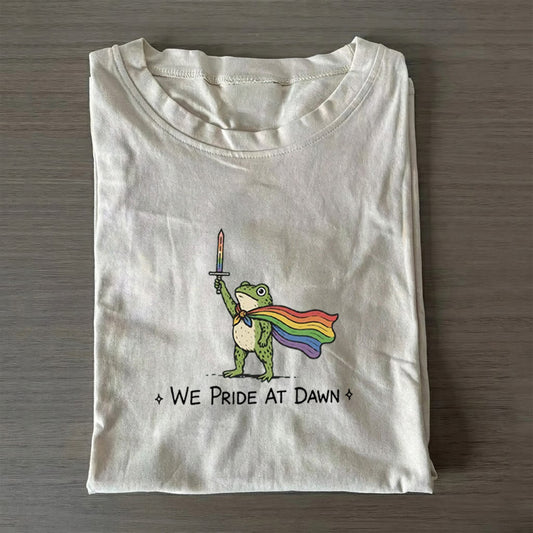 We Pride at Dawn Funny Frog Gay Pride T-shirt