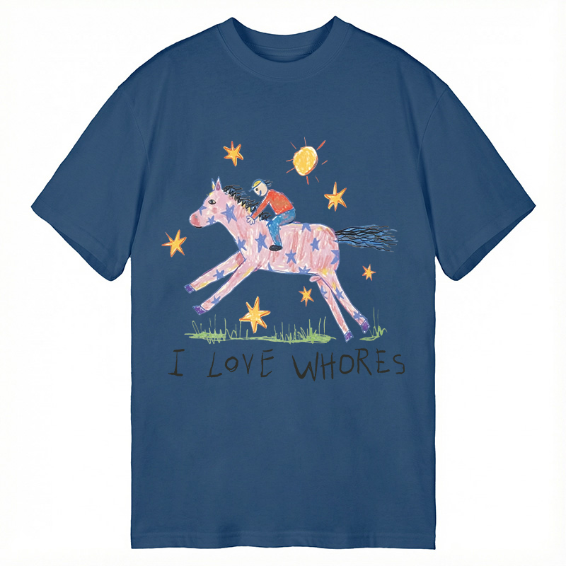 Modecanvas I Love Whores Meme DTG Printing Classic T-Shirt