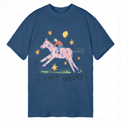 Modecanvas I Love Whores Meme DTG Printing Classic T-Shirt