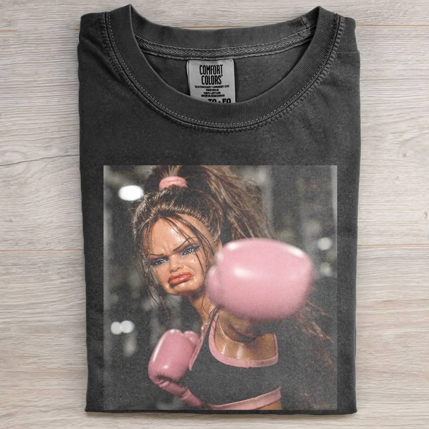 GYM DOLL GIRL FUNNY FACE MEME TEE