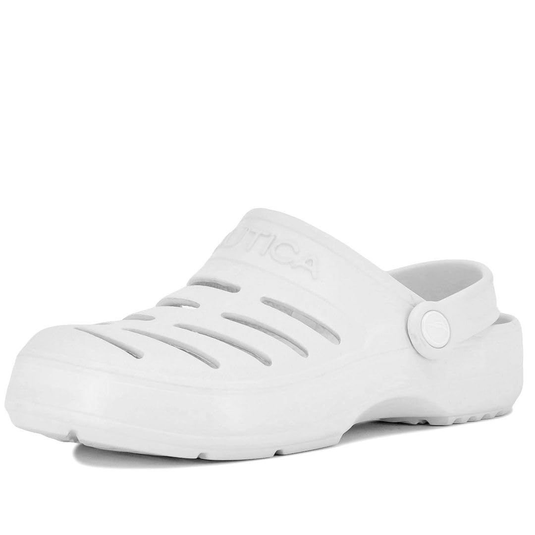 Nautica Women's Classic Slip-On Clogs - Comfortable Crafted Clog Water Shoes for Garden and Casual Wear