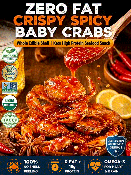 【0 Fat, High Protein】Crispy, Sweet, and Spicy Crab