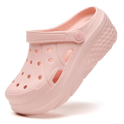 SECHRITE Womens Platform Clogs Garden Shoes Waterproof Beach Pool Sandals Summer Mules Home Slippers Shower Shoes