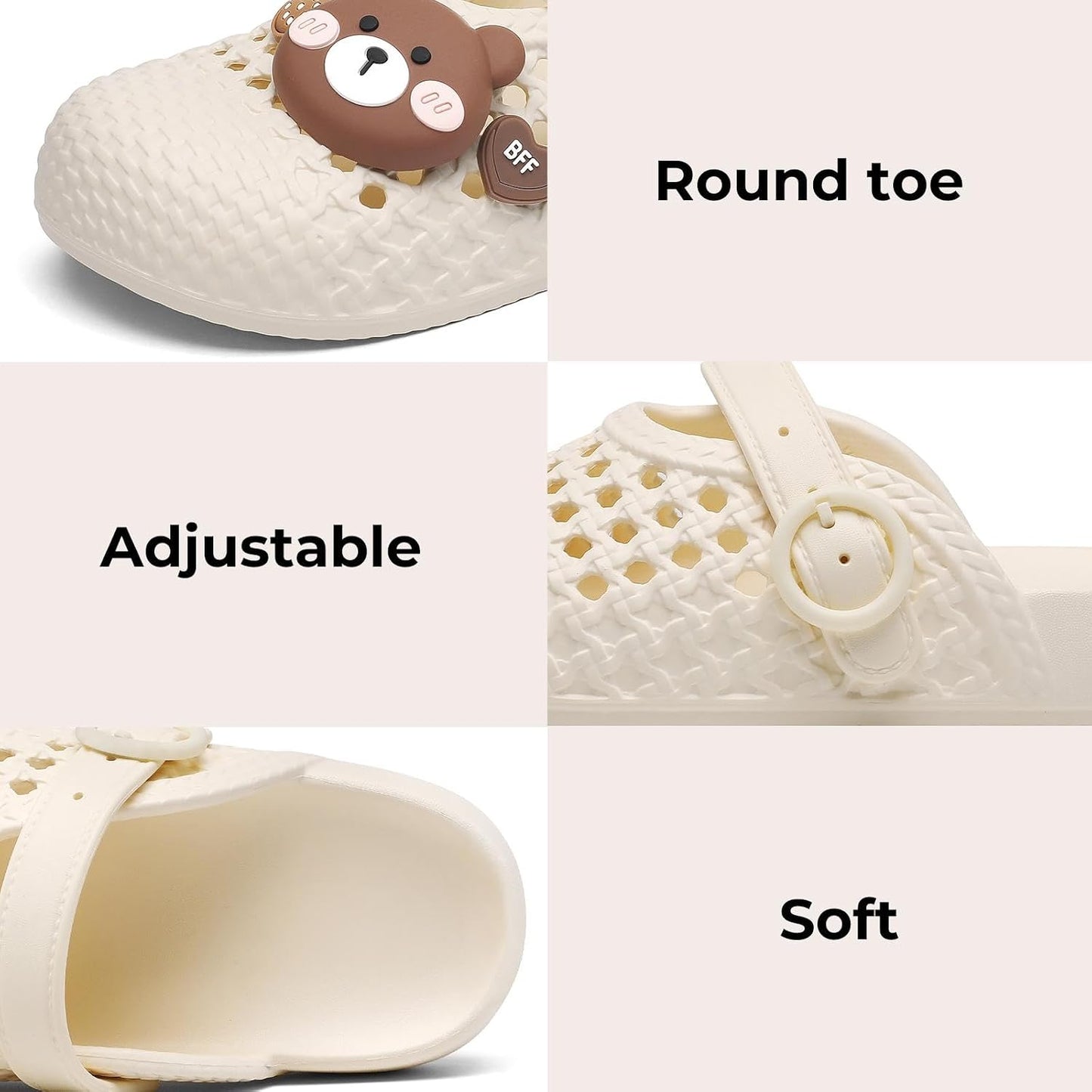 Womens Summer Clogs Slip on Sandals Lightweight Slide Sandals