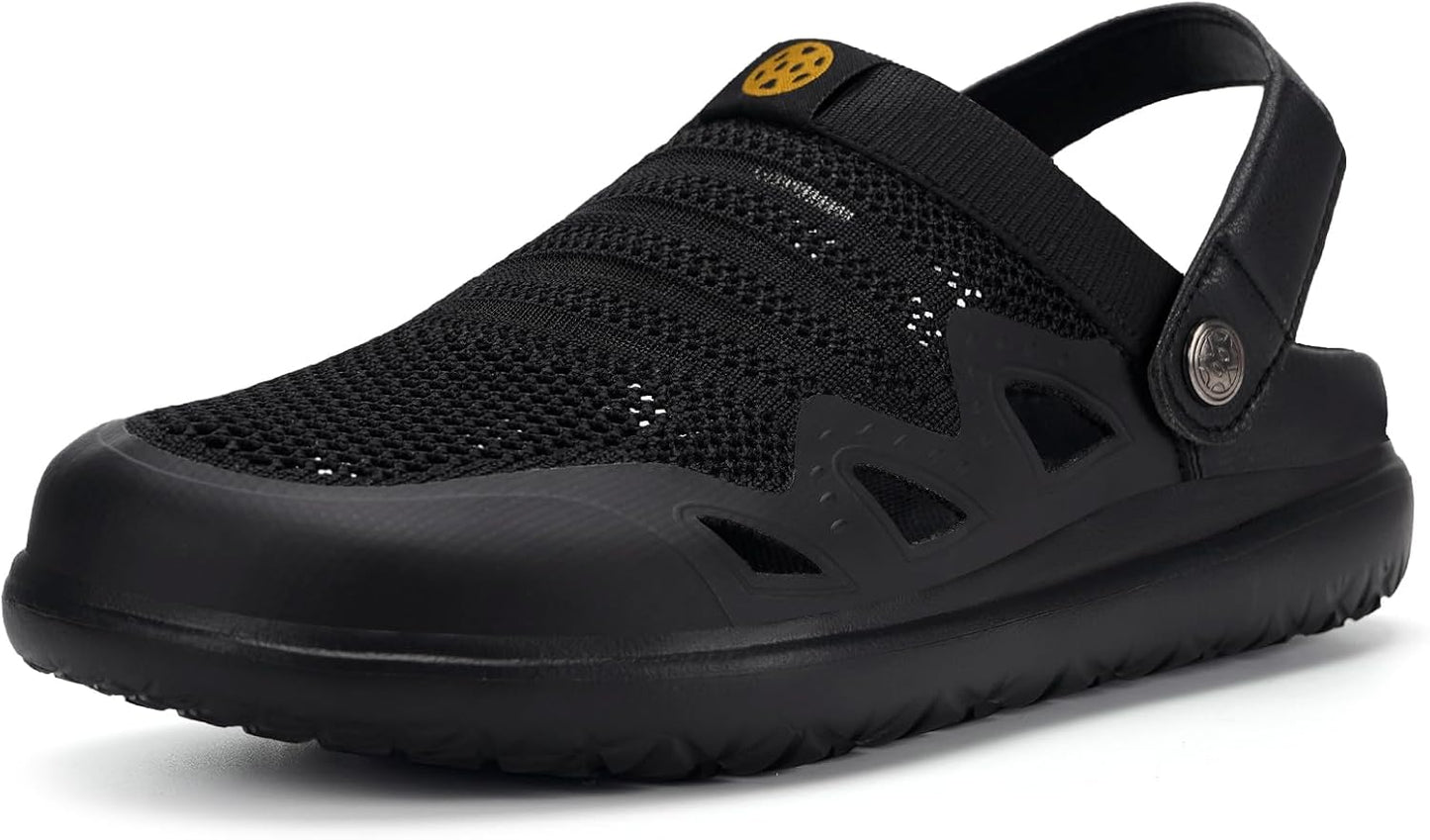 Men's Women's Clogs Garden Shoes Slip On Sandals Breathable Summer Orthotic Walking Slippers with Plantar Fasciitis Soles