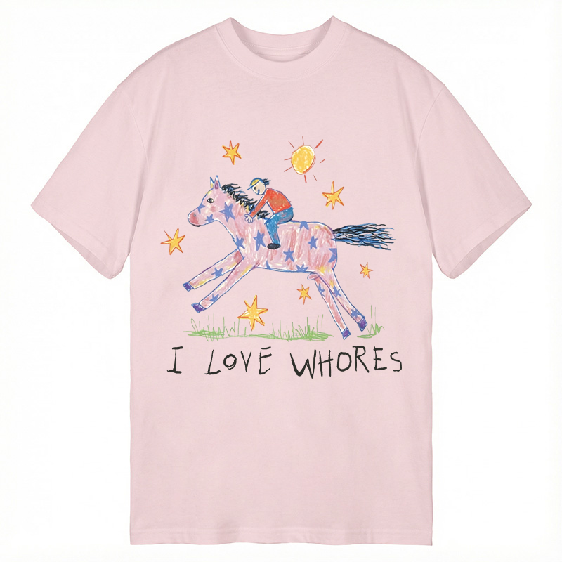 Modecanvas I Love Whores Meme DTG Printing Classic T-Shirt