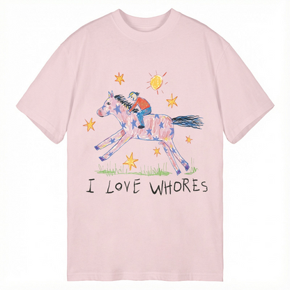 Modecanvas I Love Whores Meme DTG Printing Classic T-Shirt
