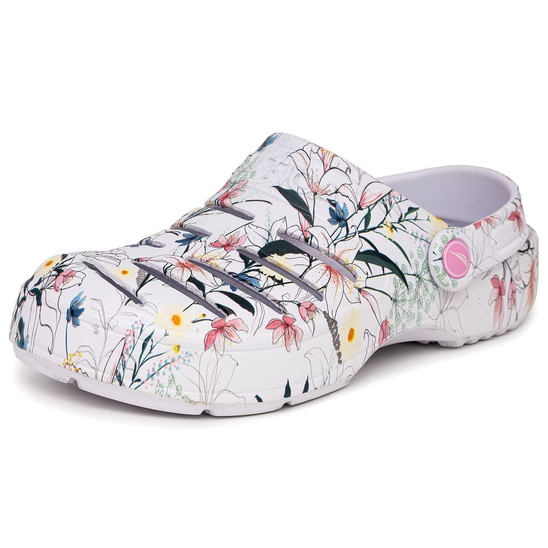 Nautica Women's Classic Slip-On Clogs - Comfortable Crafted Clog Water Shoes for Garden and Casual Wear