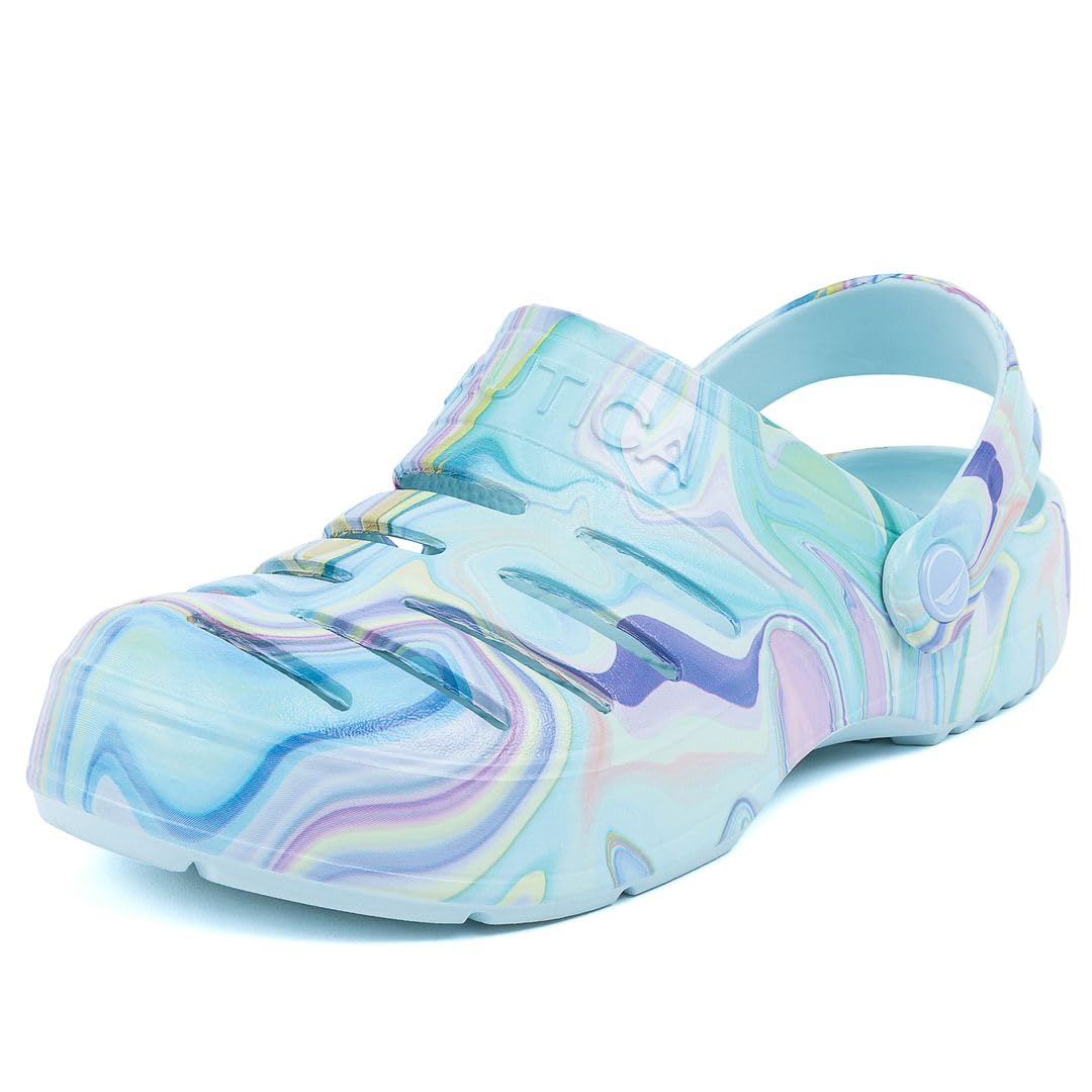 Nautica Women's Classic Slip-On Clogs - Comfortable Crafted Clog Water Shoes for Garden and Casual Wear