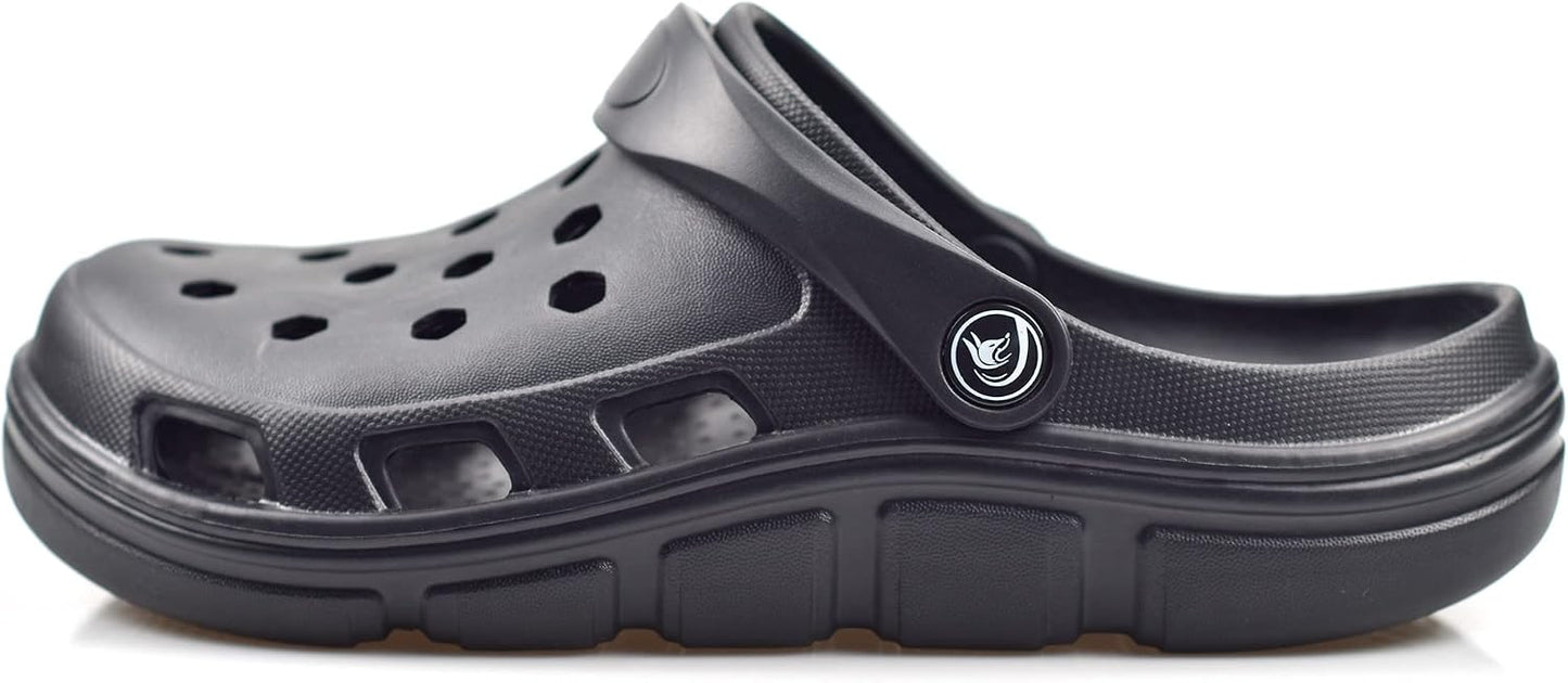 PIMIO Garden Clogs for Women and Men,Slip On Work Shoes with Arch Support,Womens Mens Quick-Dry Water Shoes Casual Sandals,Comfortable Slippers