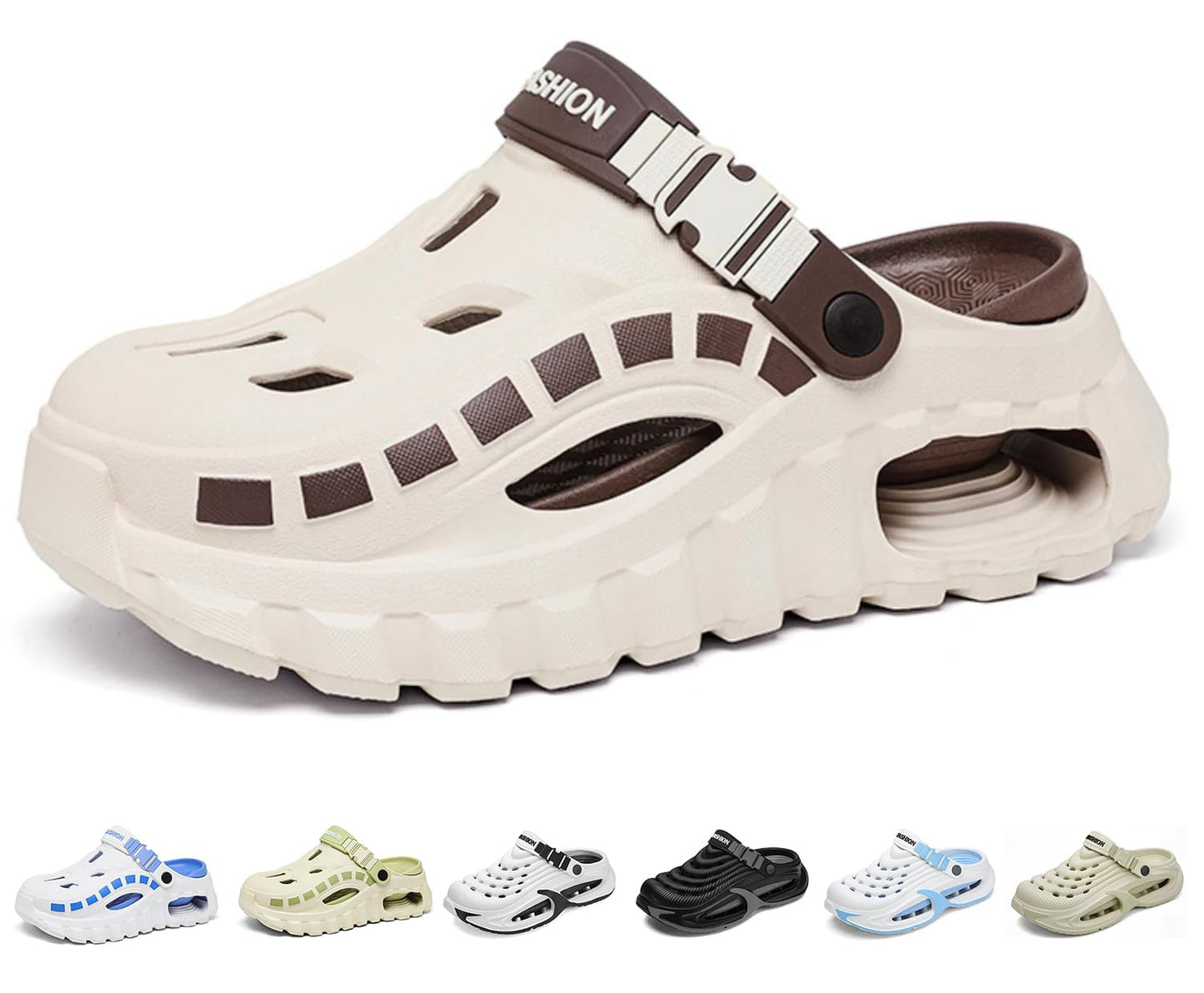 Summer Garden Clogs for Men and Women,Unisex Waterproof EVA Cloud Slides Sports Pillows Sandals Classic Beach Shoes