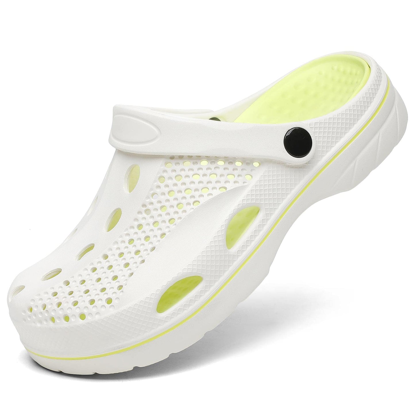 SOSOWHLTE Men's and Women's Arch Support Clogs Garden Shoes Slip-on Outdoor Beach Slippers with Removable Cushion Insole