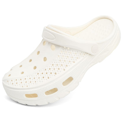 ChayChax Men's and Women's Arch Support Clogs Garden Shoes Slip-on Outdoor Beach Water Sandals with Removable Cushion Footbed