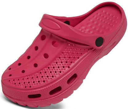 ChayChax Men's and Women's Arch Support Clogs Garden Shoes Slip-on Outdoor Beach Water Sandals with Removable Cushion Footbed