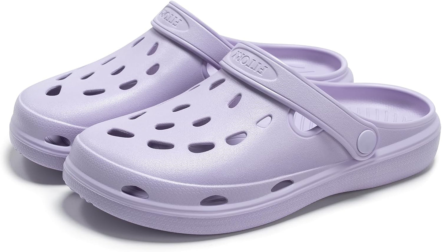 FITORY Unisex Garden Clogs, Womens and Mens EVA Slip on Shoes, Comfortable Quick Dry Lightweight Sandals for Beach Casual, Indoor and Outdoor Size 6-15