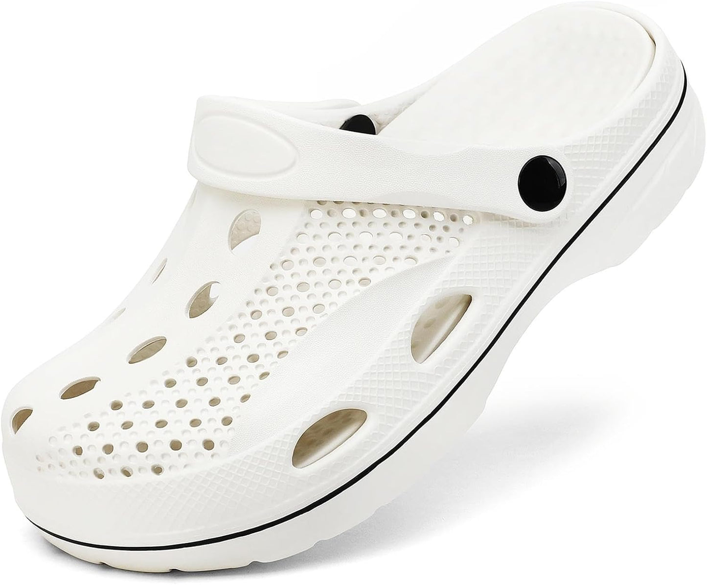 SOSOWHLTE Men's and Women's Arch Support Clogs Garden Shoes Slip-on Outdoor Beach Slippers with Removable Cushion Insole
