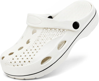 SOSOWHLTE Men's and Women's Arch Support Clogs Garden Shoes Slip-on Outdoor Beach Slippers with Removable Cushion Insole