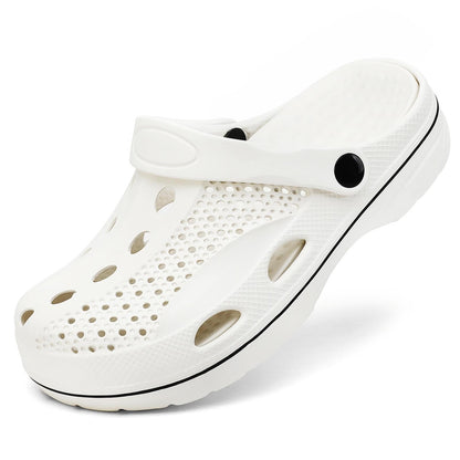SOSOWHLTE Men's and Women's Arch Support Clogs Garden Shoes Slip-on Outdoor Beach Slippers with Removable Cushion Insole