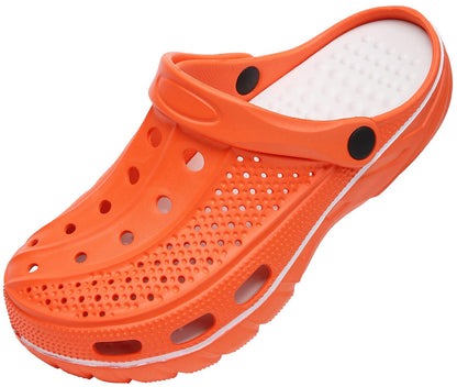 ChayChax Men's and Women's Arch Support Clogs Garden Shoes Slip-on Outdoor Beach Water Sandals with Removable Cushion Footbed