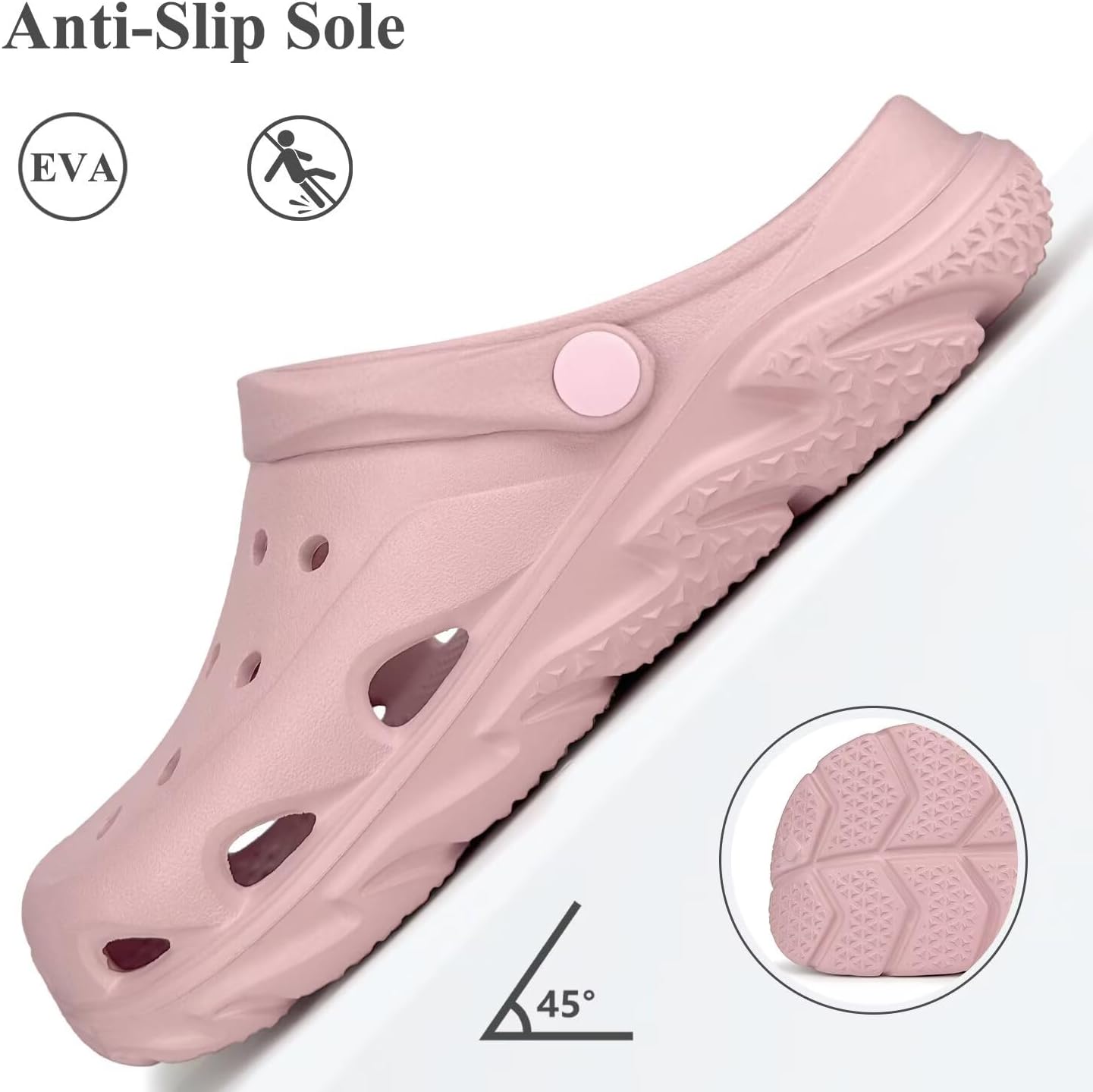 Scecocrs Womens Mens Arch Suppor Clogs Garden Shoes Adult Slip On Outdoor Spoort Sandals Summer Water Beach Shoes Casual Slippers Lightweight Breathable Non Slip