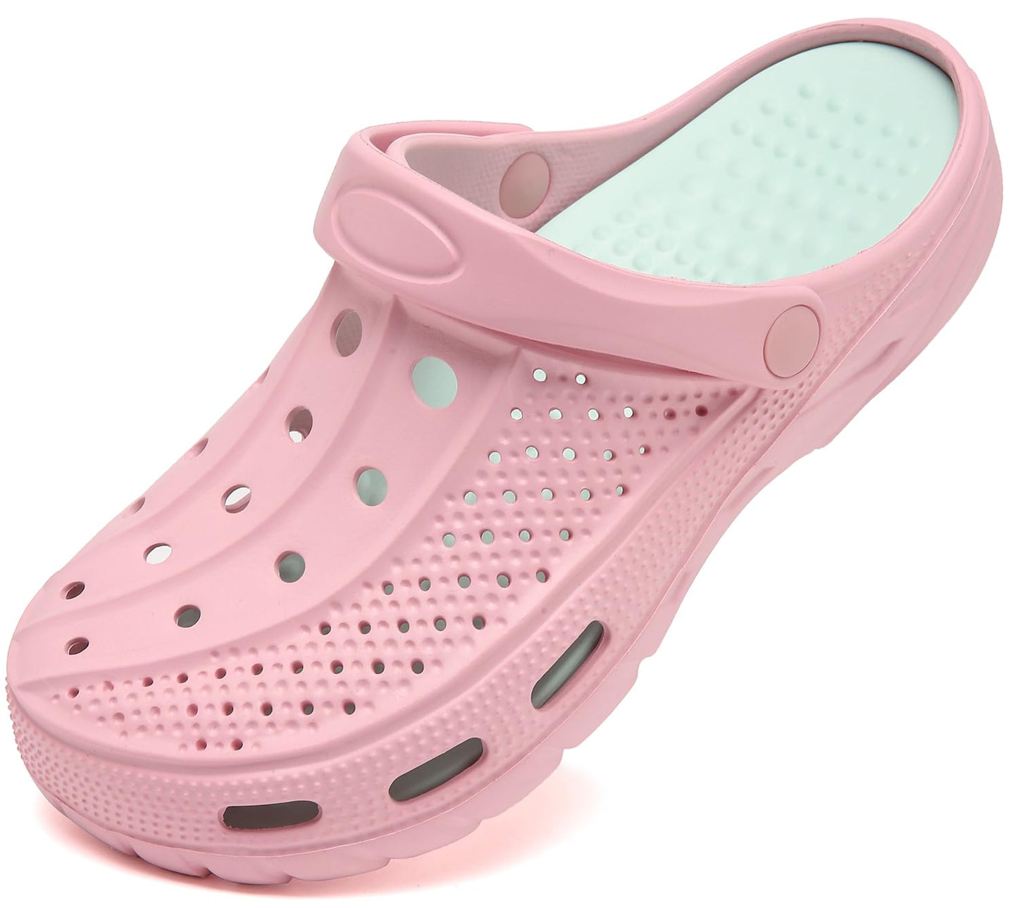 ChayChax Men's and Women's Arch Support Clogs Garden Shoes Slip-on Outdoor Beach Water Sandals with Removable Cushion Footbed