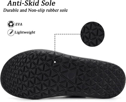 Men's Women's Clogs Garden Shoes Slip On Sandals Breathable Summer Orthotic Walking Slippers with Plantar Fasciitis Soles
