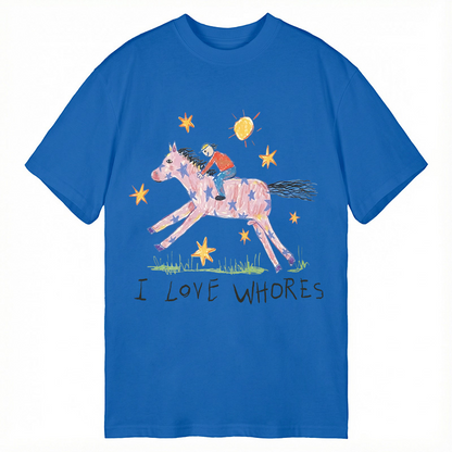 Modecanvas I Love Whores Meme DTG Printing Classic T-Shirt