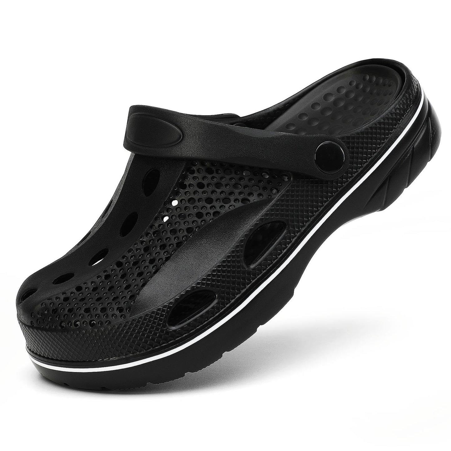 SOSOWHLTE Men's and Women's Arch Support Clogs Garden Shoes Slip-on Outdoor Beach Slippers with Removable Cushion Insole