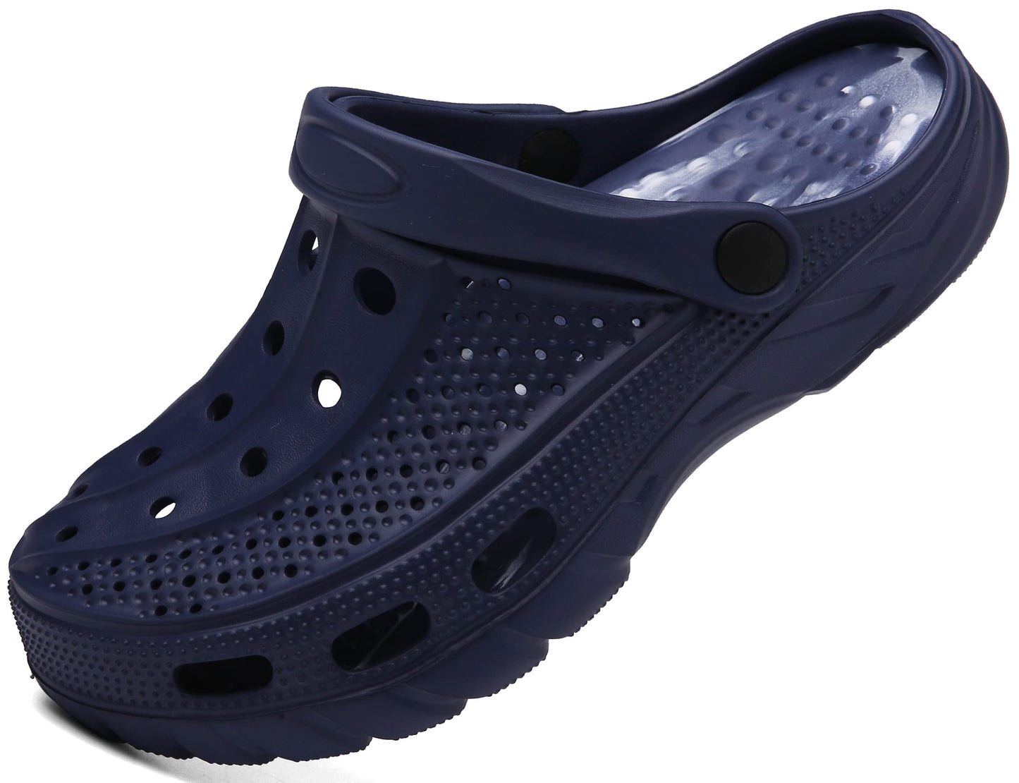 ChayChax Men's and Women's Arch Support Clogs Garden Shoes Slip-on Outdoor Beach Water Sandals with Removable Cushion Footbed