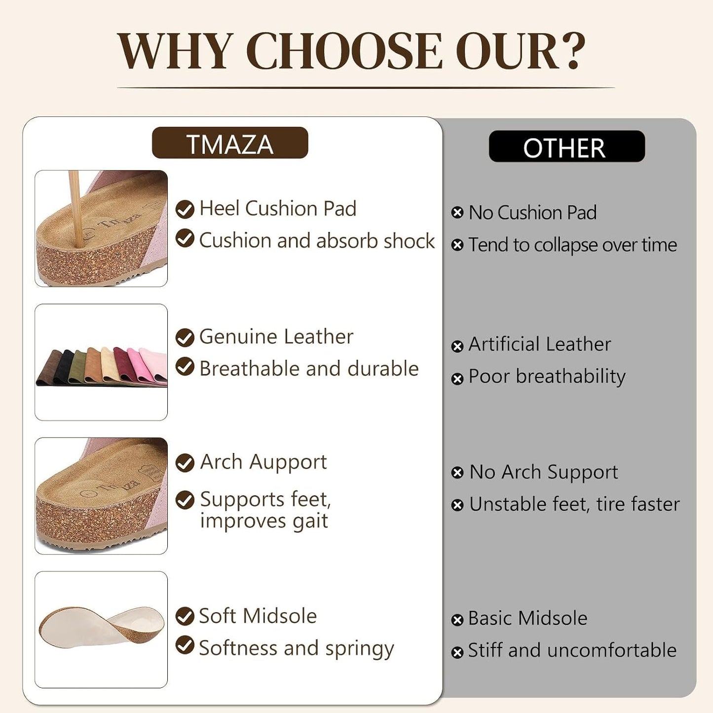 Womens 100% Genuine Suede Clogs Closed Toe Mules with Arch Support | Slip On Potato Shoes Memory Foam Footbed Comfortable Casual Sandals for Daily Wear