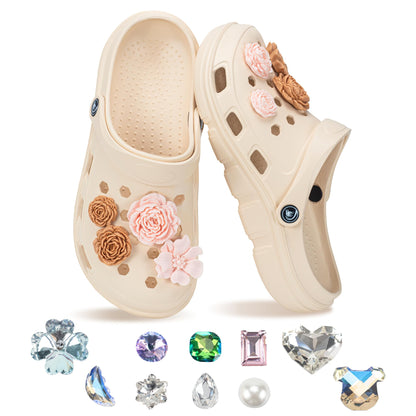 PIMIO Garden Clogs for Women and Men,Slip On Work Shoes with Arch Support,Womens Mens Quick-Dry Water Shoes Casual Sandals,Comfortable Slippers