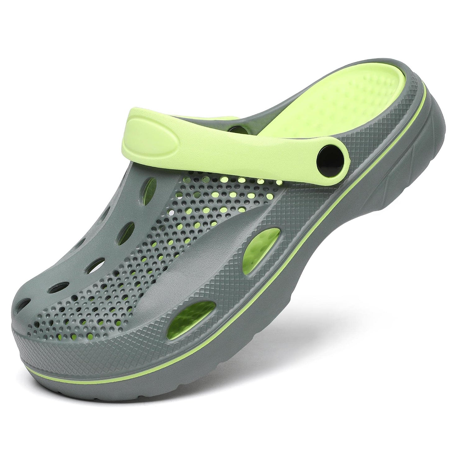 SOSOWHLTE Men's and Women's Arch Support Clogs Garden Shoes Slip-on Outdoor Beach Slippers with Removable Cushion Insole