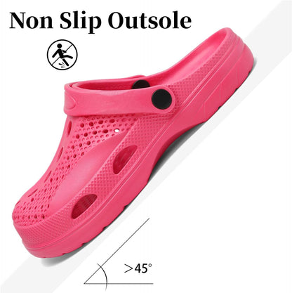 SOSOWHLTE Men's Women's Arch Support Clogs,Unisex Garden Shoes Comfortable Slip-on Outdoor Sandals Slippers for Beach Casual