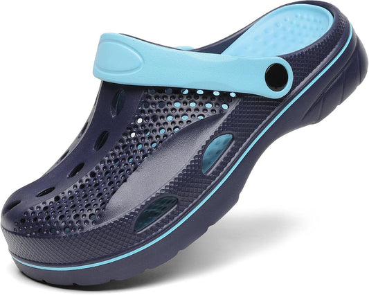 SOSOWHLTE Men's and Women's Arch Support Clogs Garden Shoes Slip-on Outdoor Beach Slippers with Removable Cushion Insole