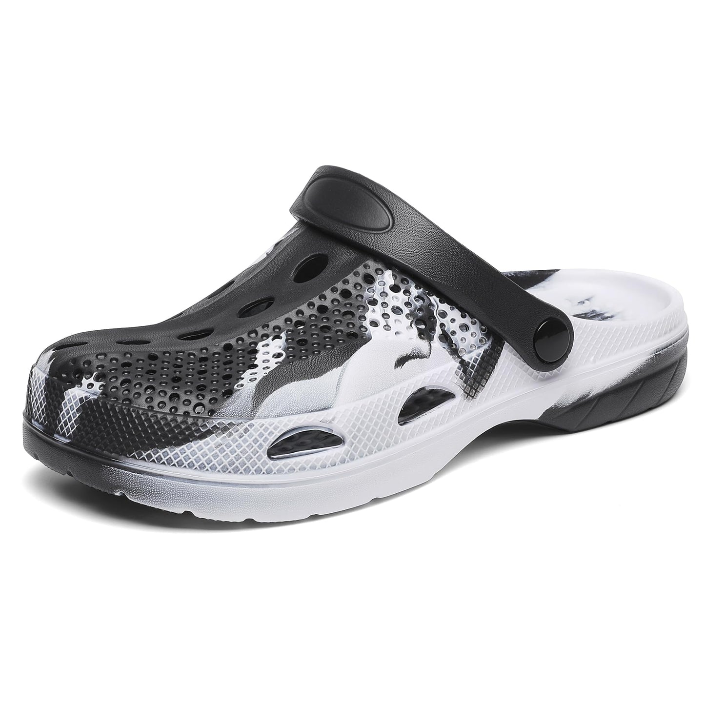 SOSOWHLTE Men's Women's Arch Support Clogs,Unisex Garden Shoes Comfortable Slip-on Outdoor Sandals Slippers for Beach Casual