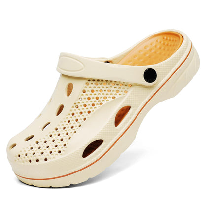 SOSOWHLTE Men's and Women's Arch Support Clogs Garden Shoes Slip-on Outdoor Beach Slippers with Removable Cushion Insole
