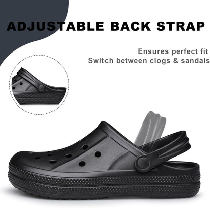 Raoendis Womens Mens Garden Clogs Shoes Comfortable Slip-On Sandals Summer Walking & Outdoor Beach Shoes