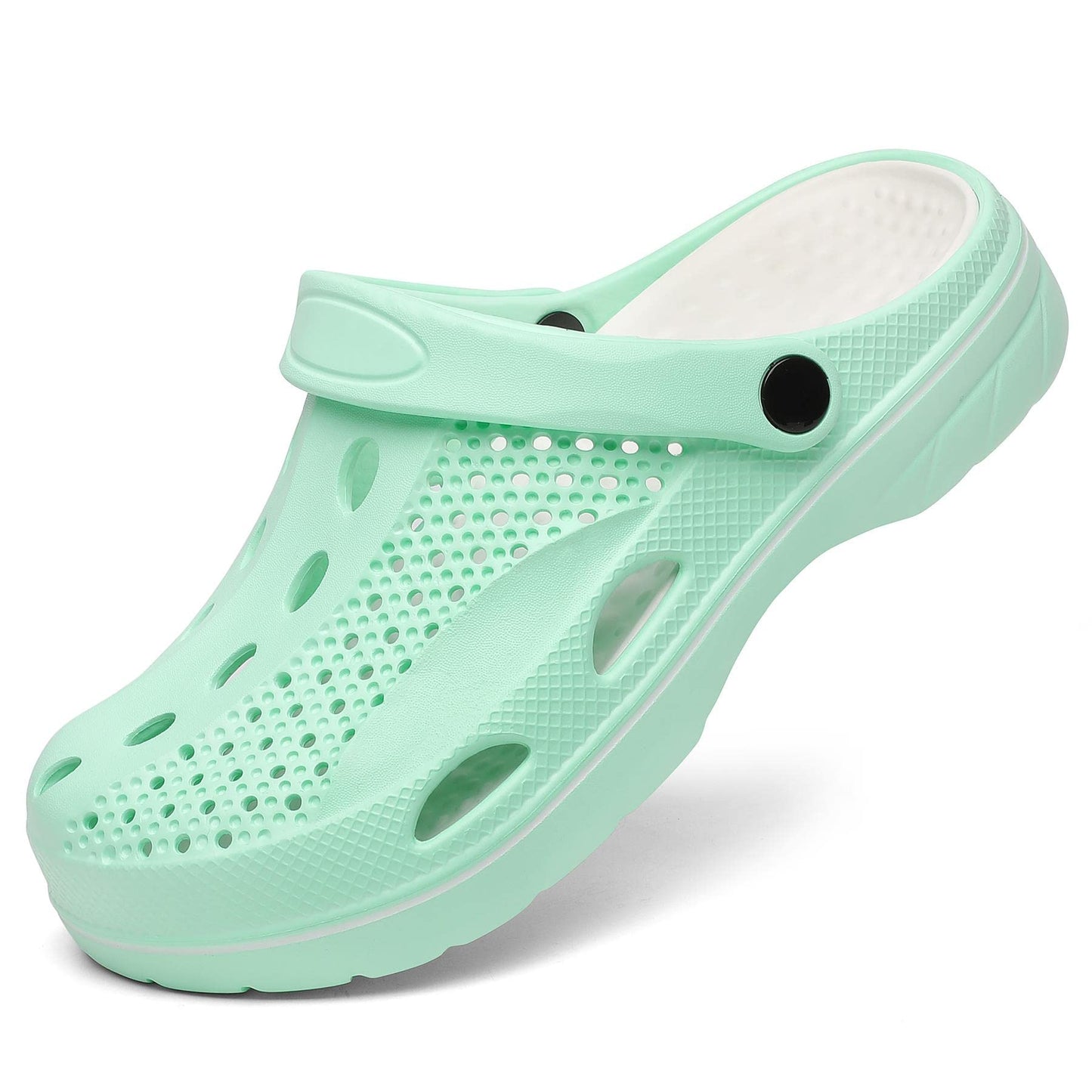 SOSOWHLTE Men's and Women's Arch Support Clogs Garden Shoes Slip-on Outdoor Beach Slippers with Removable Cushion Insole