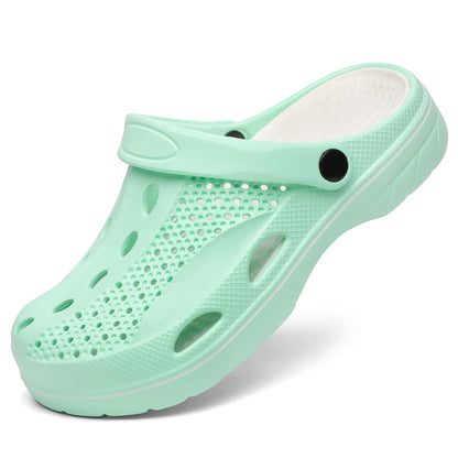 SOSOWHLTE Men's and Women's Arch Support Clogs Garden Shoes Slip-on Outdoor Beach Slippers with Removable Cushion Insole