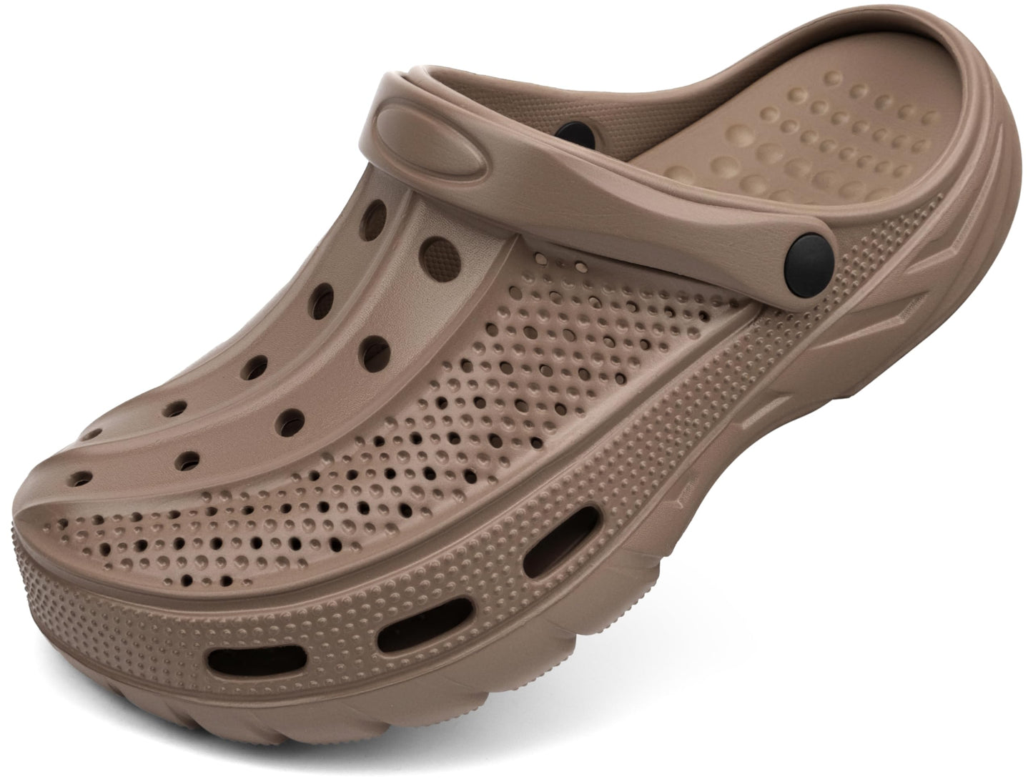 ChayChax Men's and Women's Arch Support Clogs Garden Shoes Slip-on Outdoor Beach Water Sandals with Removable Cushion Footbed