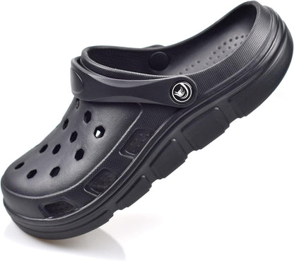 PIMIO Garden Clogs for Women and Men,Slip On Work Shoes with Arch Support,Womens Mens Quick-Dry Water Shoes Casual Sandals,Comfortable Slippers