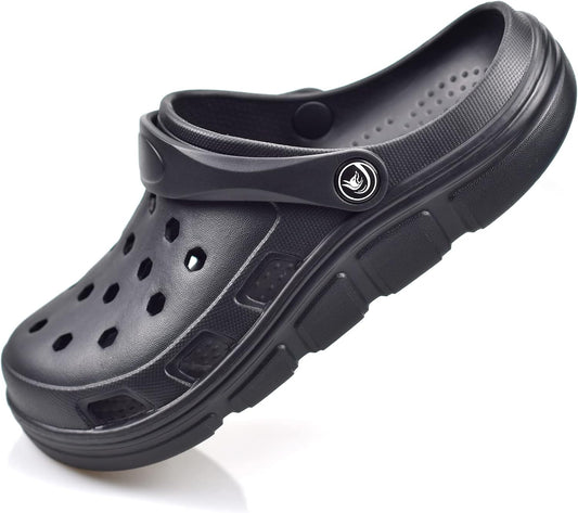 PIMIO Garden Clogs for Women and Men,Slip On Work Shoes with Arch Support,Womens Mens Quick-Dry Water Shoes Casual Sandals,Comfortable Slippers